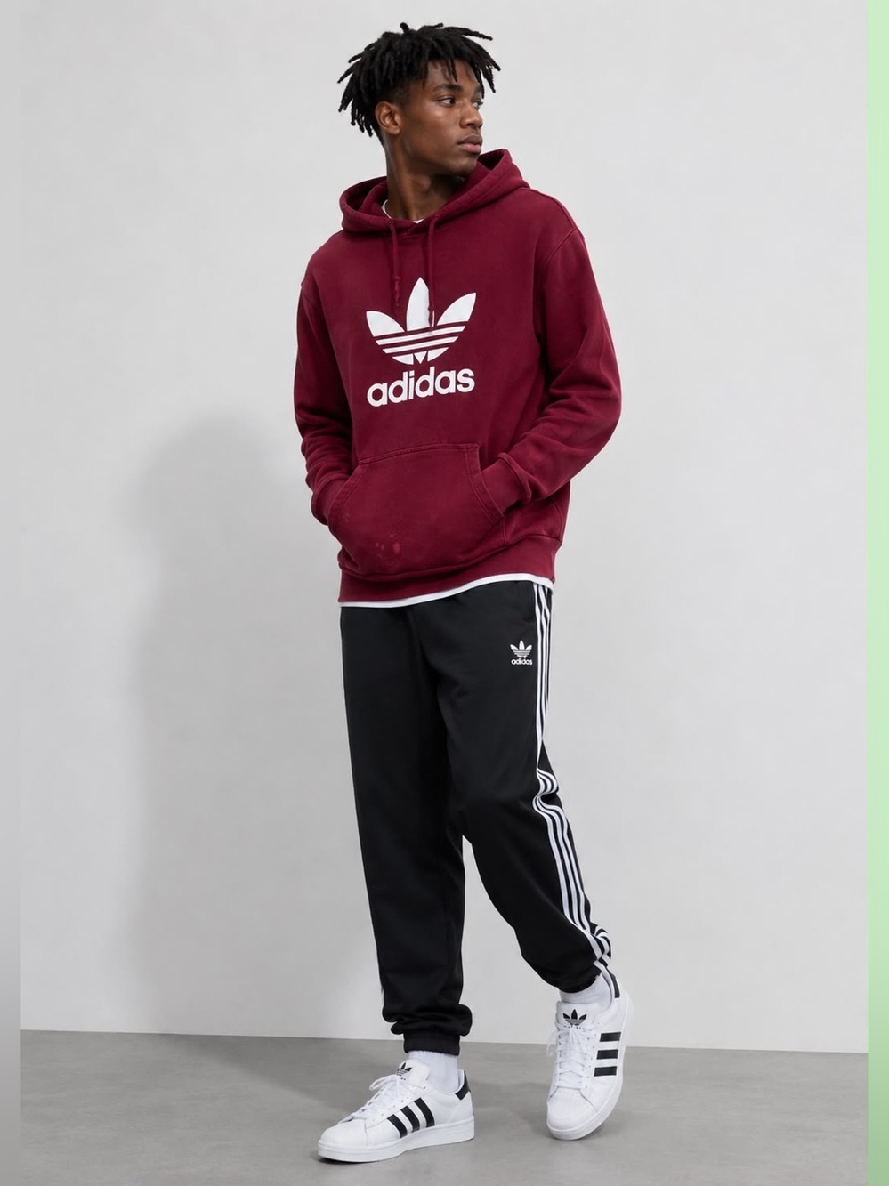 Adidas Originals Trefoil Men’s Red Hoodie - Size Small